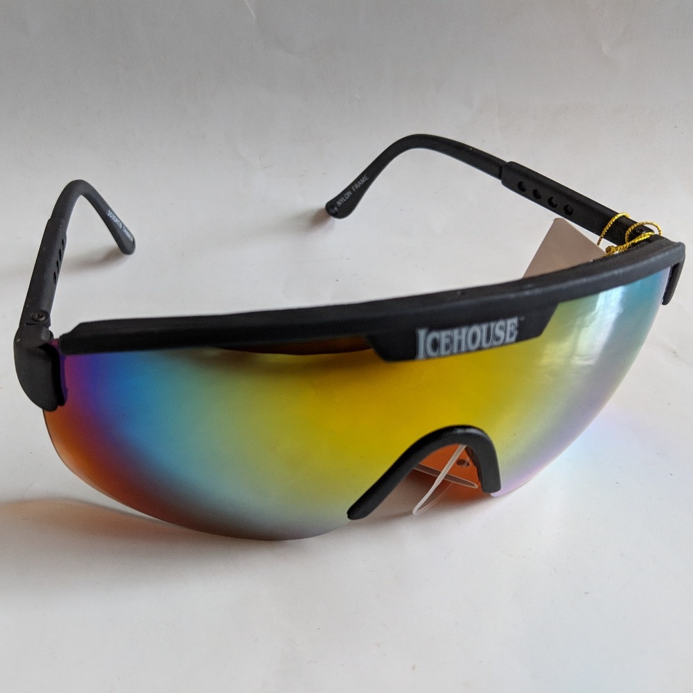 NWT TruVintage sports semi-rimless blade w/ICEHOUSE logo TruBluBlocker sunglass